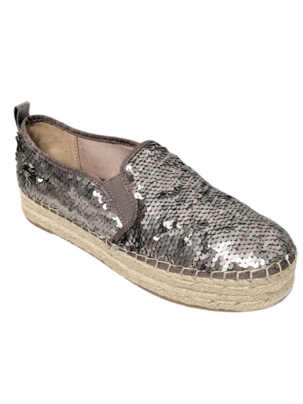 NWOB SAM EDELMAN Carton Sequin Platform Espadrille